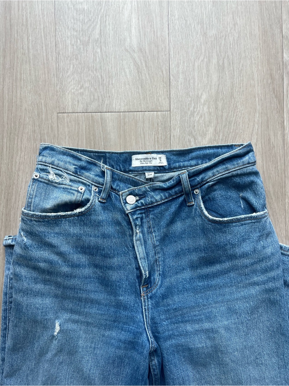 Abercrombie & Fitch Curve Love Criss Cross waist
